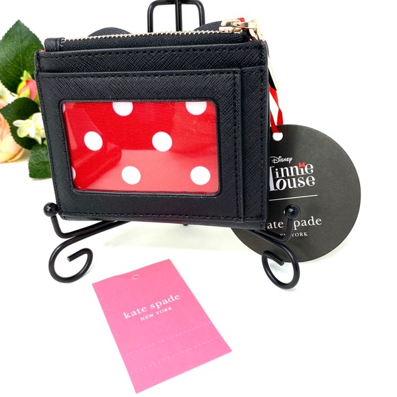Kate ♠️Spade & Disney Minnie Mouse Adalyn Black Le - Picture 4 of 7